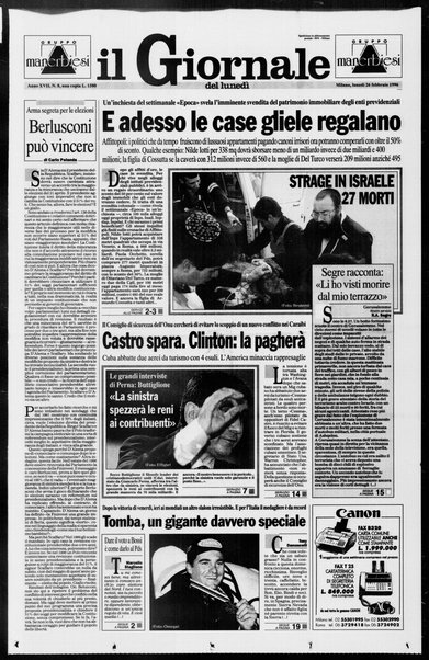 Il giornale del lunedi